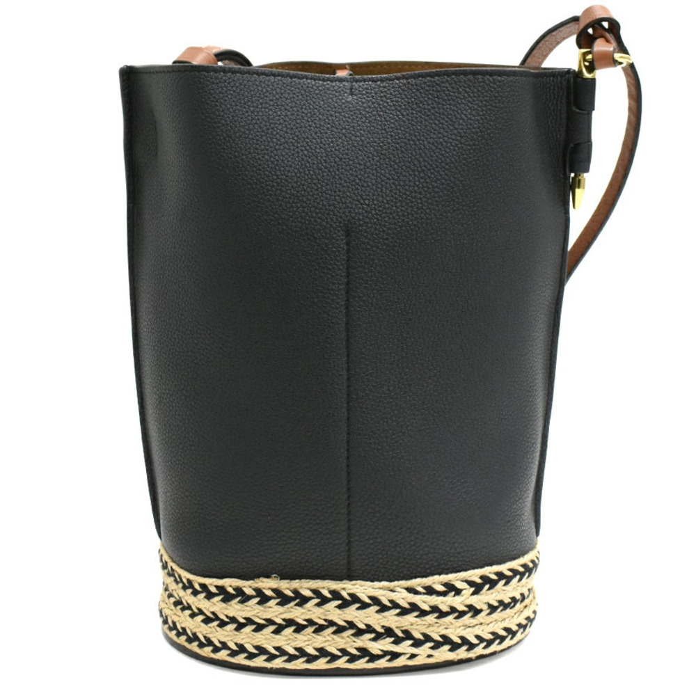 Loewe Gate Bag Shoulder Brown Crossbody Anagram Leather Black Bucket - Picture 3 of 8